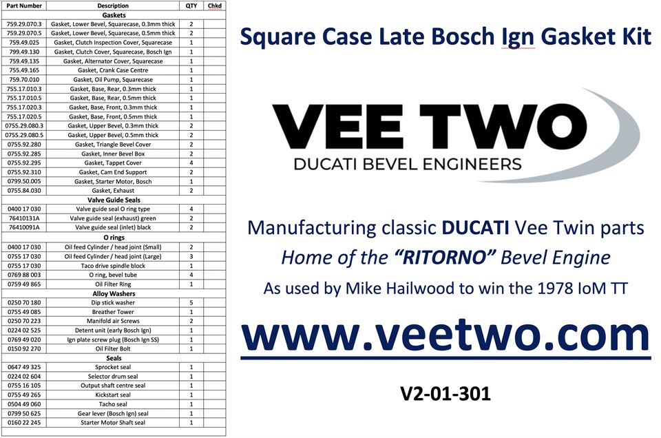 Complete Kit - Squarecase Bosch Ignition