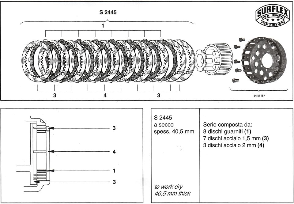 Clutch Plate Kit - Ducati 1098 1198