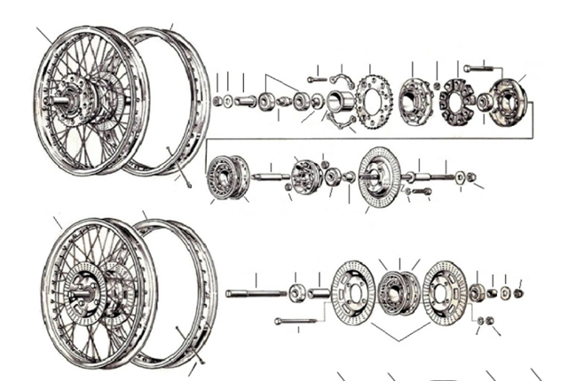 Wire wheel SS wheel bearing kit